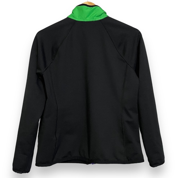 Lauren Active Ralph‎ Lauren Black Green Puffer Quilted Fleece Jacket Size Medium - Picture 2 of 7